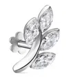 Maria Tash Diamond Vine Threaded Stud Earring In White