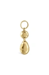 Maria Tash Double Faceted Drop Earrings In Yellow Gold