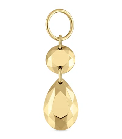 Maria Tash Double Faceted Gold Charm