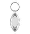 Maria Tash Faceted Gold Marquise Charm In Silver
