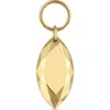 Maria Tash Faceted Marquise Charm Pendant In Yellow Gold