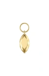 Maria Tash Faceted Marquise Charm In Yellow Gold