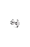 Maria Tash Faceted Marquise Single Threaded Stud Earring In White Gold