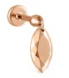 Maria Tash Faceted Marquise Threaded Charm Single Earring In Rose Gold