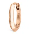 Maria Tash Faceted Metal Vertex Single Hoop Earring In Rose Gold