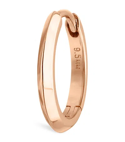 Maria Tash Faceted Metal Vertex Single Hoop Earring In Rose Gold