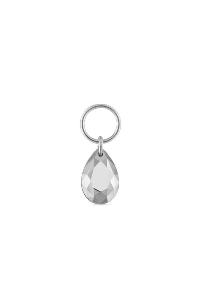 Maria Tash Faceted Pear Charm Pendant