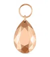 Maria Tash Faceted Pear Single Charm In Rose Gold