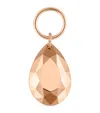 Maria Tash Faceted Pear Single Charm In Rose Gold