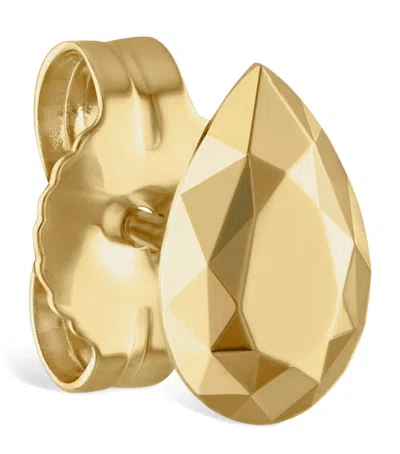 MARIA TASH FACETED PEAR SINGLE STUD EARRING