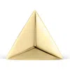 Maria Tash Faceted Triangle Single Threaded Stud Earring In Yellow Gold