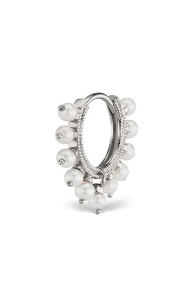 Maria Tash Freshwater Pearl Coronet Hoop Earring