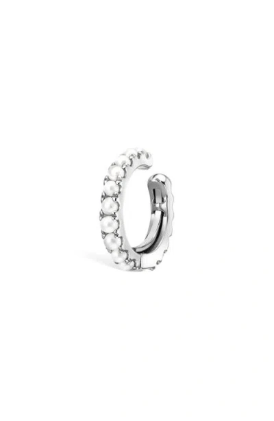 Maria Tash Freshwater Pearl Single Eternity Ear Cuff In Gold