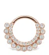 MARIA TASH GOLD INVISIBLE DIAMOND APSARA HOOP EARRING