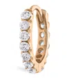Maria Tash Gold Invisible Set Diamond Eternity Hoop Earring In Rose Gold