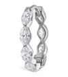 Maria Tash Gold Invisible Set Diamond Marquise Eternity Hoop Earring In Rose Gold
