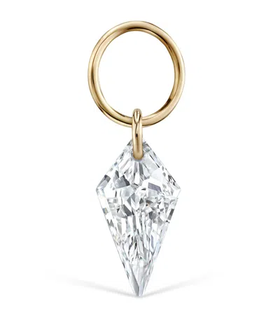 Maria Tash Gold Silhouette Diamond Charm