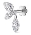 Maria Tash Grand Marquise Pear Diamond Echo Earring In White