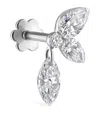 Maria Tash Grand Marquise Pear Diamond Echo Earring In White