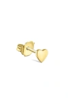 Maria Tash Heart Single Stud Earring In 14k Yellow Gold