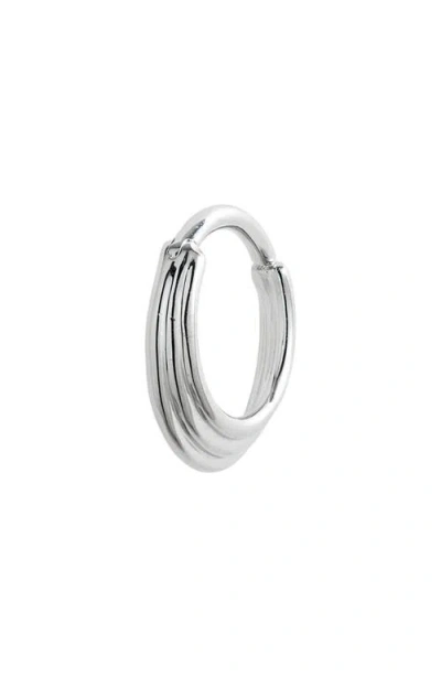 Maria Tash Hiranya Single Hoop Earring In White Gold