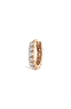Maria Tash Invisible Set Diamond Eternity Earring In Gold