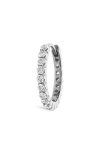 Maria Tash Invisible Set Diamond Eternity Earring In White Gold
