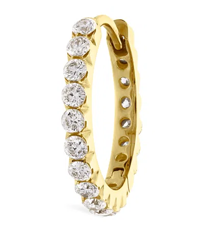Maria Tash Invisible Set Diamond Eternity Single Hoop Earring