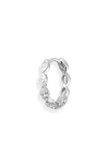 Maria Tash Invisible Set Diamond Marquise Eternity Hoop Earring In White Gold