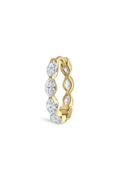 Maria Tash Invisible Set Diamond Marquise Eternity Hoop Earring In Yellow Gold