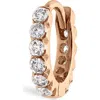 Maria Tash Invisible Set Diamond Single Clicker Hoop Earring