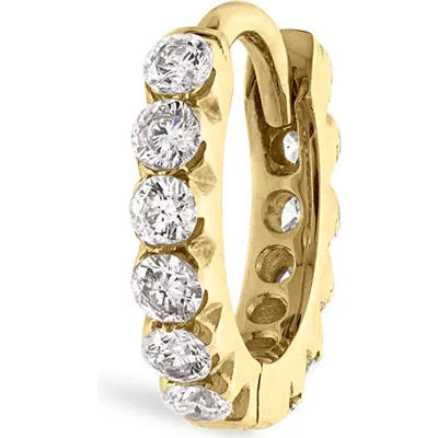 Maria Tash Invisible Set Diamond Single Clicker Hoop Earring