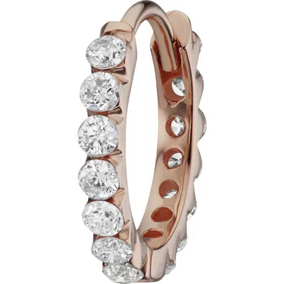 Maria Tash Invisible Set Diamond Single Clicker Hoop Earring