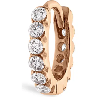 Maria Tash Invisible Set Diamond Single Clicker Hoop Earring