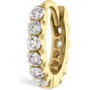 Maria Tash Invisible Set Diamond Single Clicker Hoop Earring