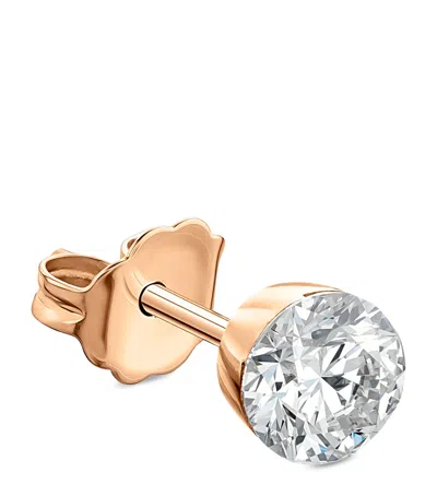 Maria Tash Invisible Set Diamond Single Stud Earring In Gold