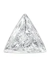 Maria Tash Invisible Set Triangle Diamond Threaded Stud Earring In White
