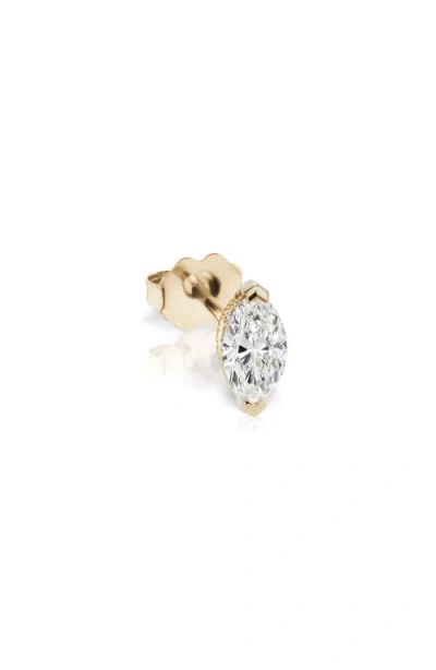 Maria Tash Marquise Diamond Stud Earring In Gold