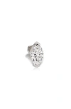 Maria Tash Marquise Diamond Threaded Stud Earring In White Gold/diamond