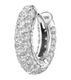 Maria Tash Pavé Diamond Single Hoop Earring In White