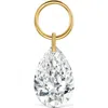 Maria Tash Pear Floating Diamond Charm In Gold