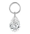 Maria Tash Pear Floating Diamond Charm In White