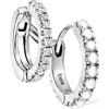 Maria Tash Pearl & Diamond Double Eternity Linked Hoop Earring & Cuff In Metallic