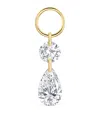 Maria Tash Petite Floating Double Diamond Single Earring In Gold