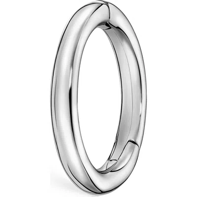 Maria Tash Plain Clicker Hoop In White Gold