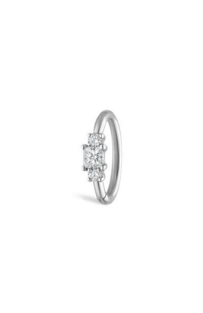 Maria Tash Princess Cut Diamond Clicker Earring In Neutral