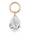 Maria Tash Rose Gold And Diamond Pear Floating Charm In Rose Gold