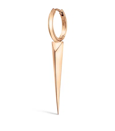 Maria Tash Rose Gold Faceted Grand Spike Hoop Earring