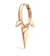 Maria Tash Rose Gold Faceted Triple Long Spike Hoop Earring In Rose Gold
