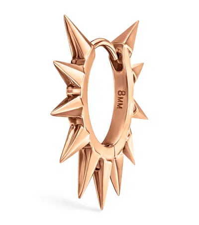 Maria Tash Rose Gold Metal Mohawk Hoop Earring